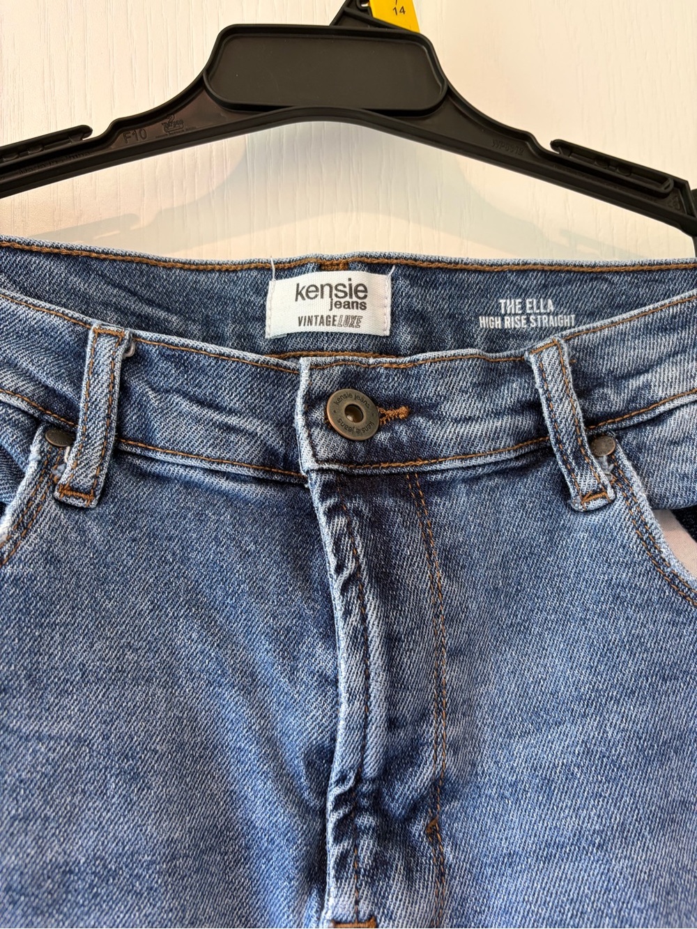 Kensie Medium Blue Straight Jeans - Picture 2 of 3